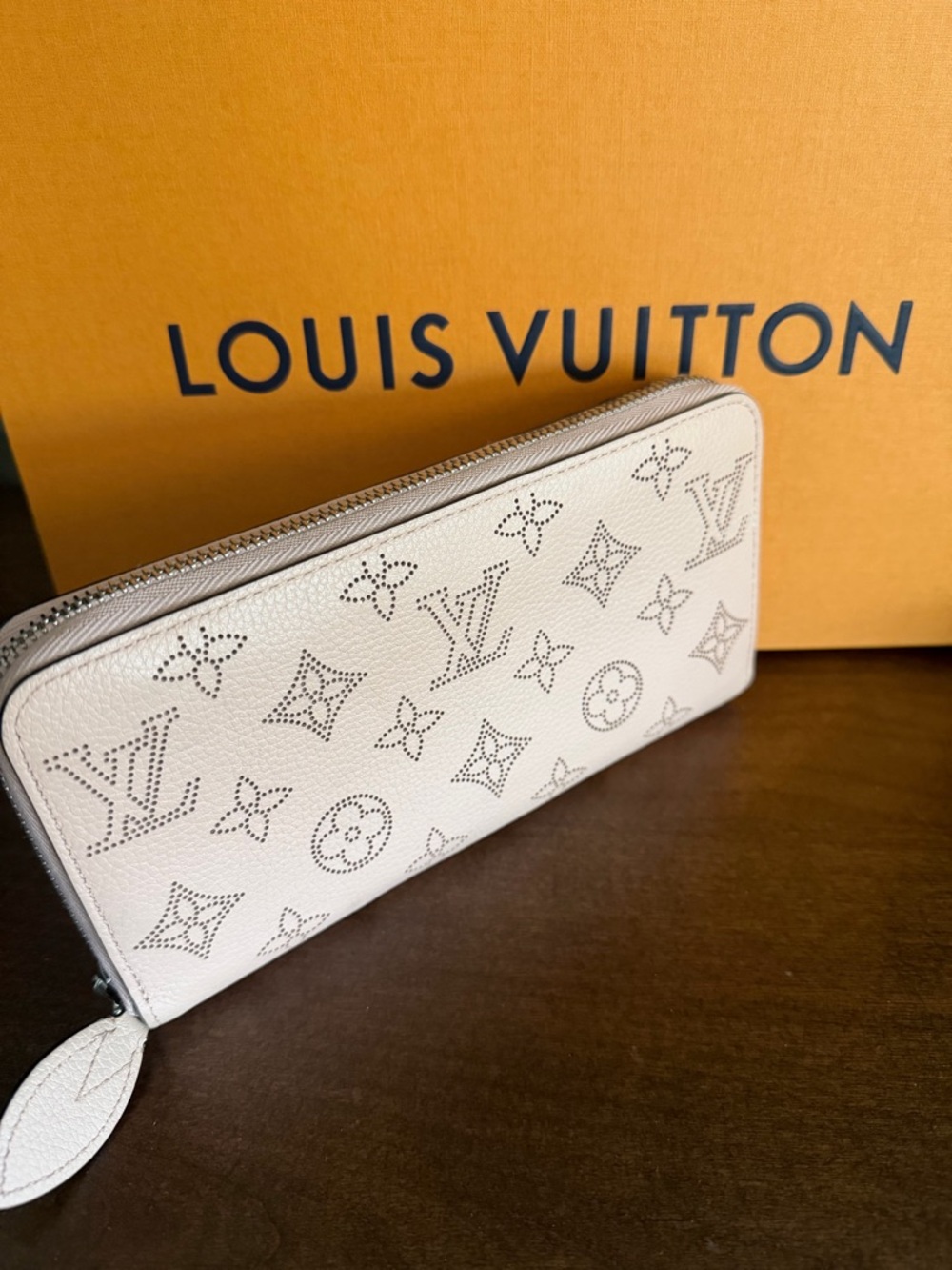 Louis Vuitton Pink Perforated Monogram Zip-Around Wallet